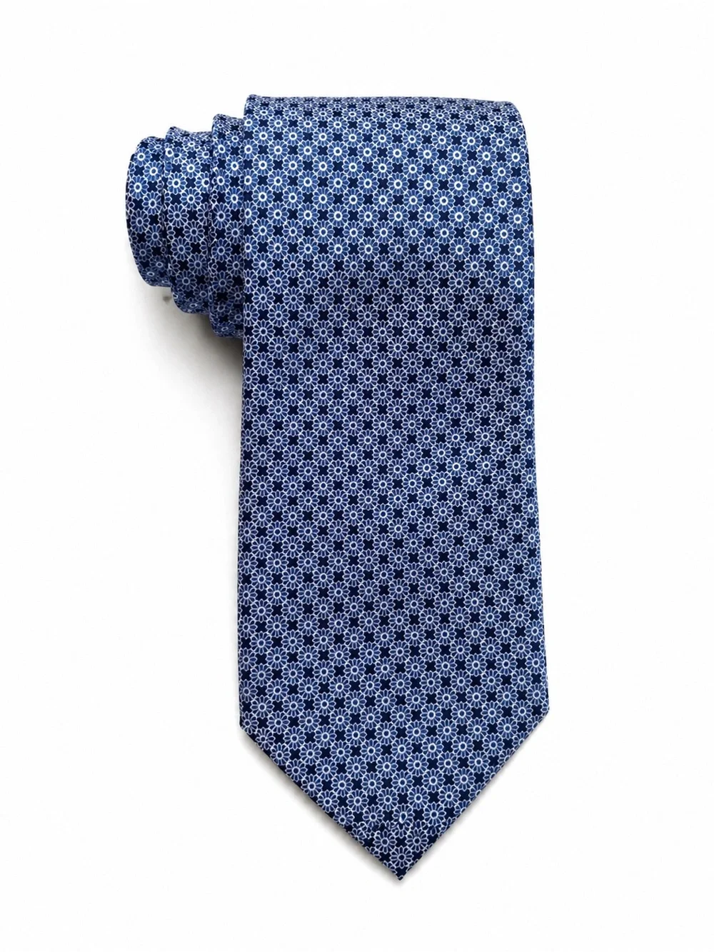 Club Room Blue Silk Floral Tie Men’s Necktie Wedding Office Business NWT
